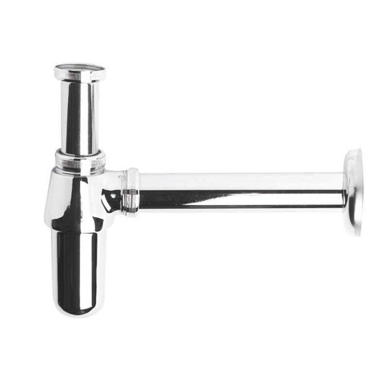 Wastes & Extras Basin Bottle Trap with Extension Tube in Chrome