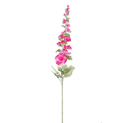 hollyhock 114 cm H Faux Plant