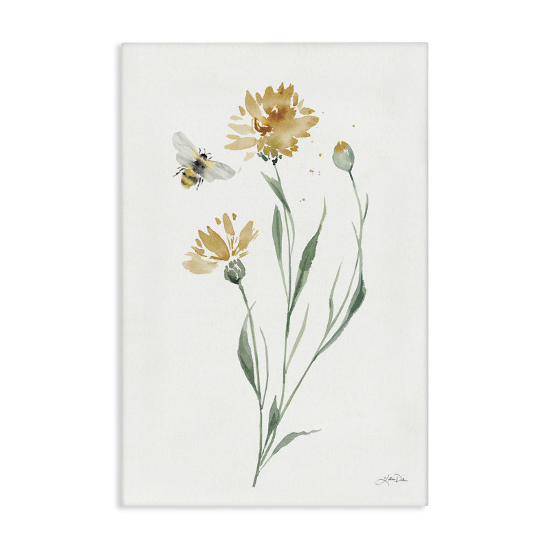 Art mural sur toile Wild Wildbloom Flowers par Katrina Pete, H 30 po x l 20 po