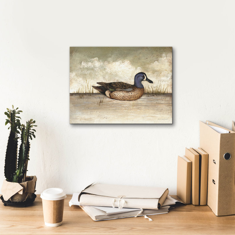 «August Blue» par August Carter, H 12 po x l 16 po x P 0,75 po