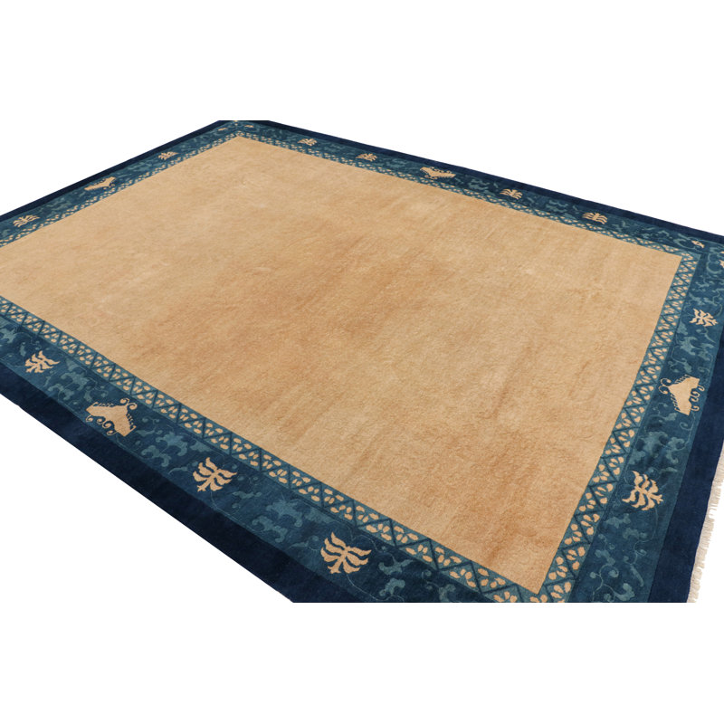 One-of-a-Kind Rectangle 8'9”x11'6” Hand Knotted Area Rug