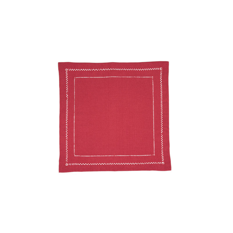 Polyester Solid Colour Napkin, Red