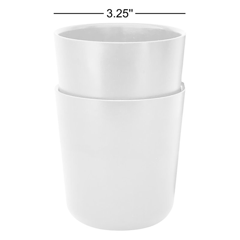 Gusto 12oz. Bamboo Drinking Glass Set, Black