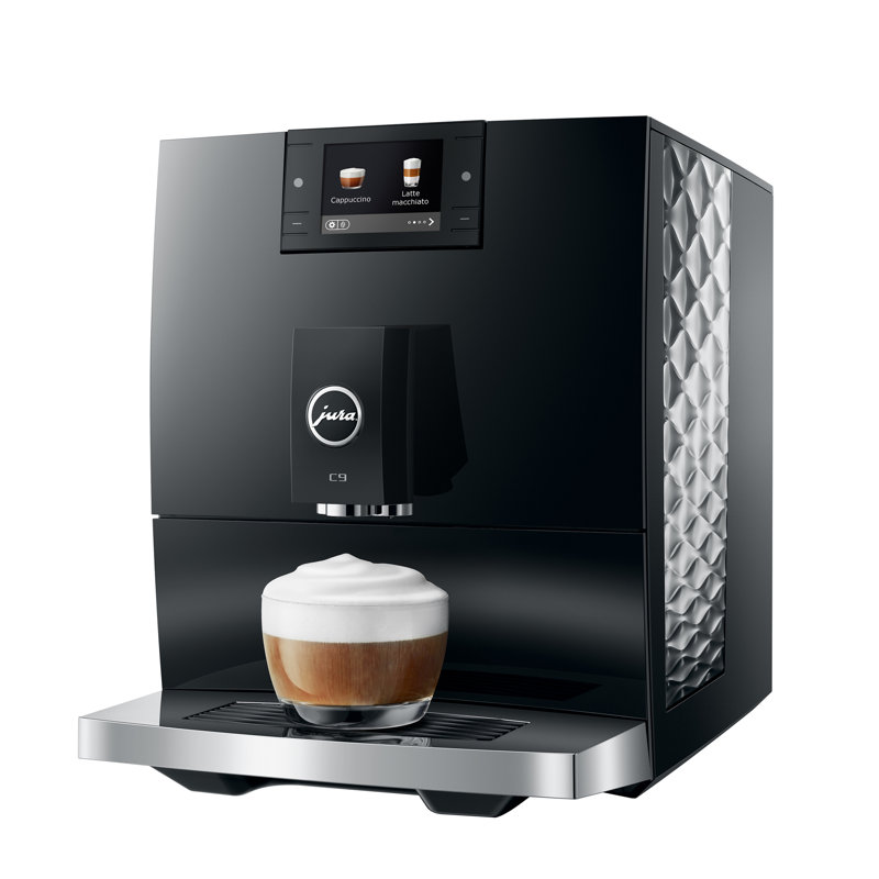 C9 Piano Black Automatic Coffee Machine, Black