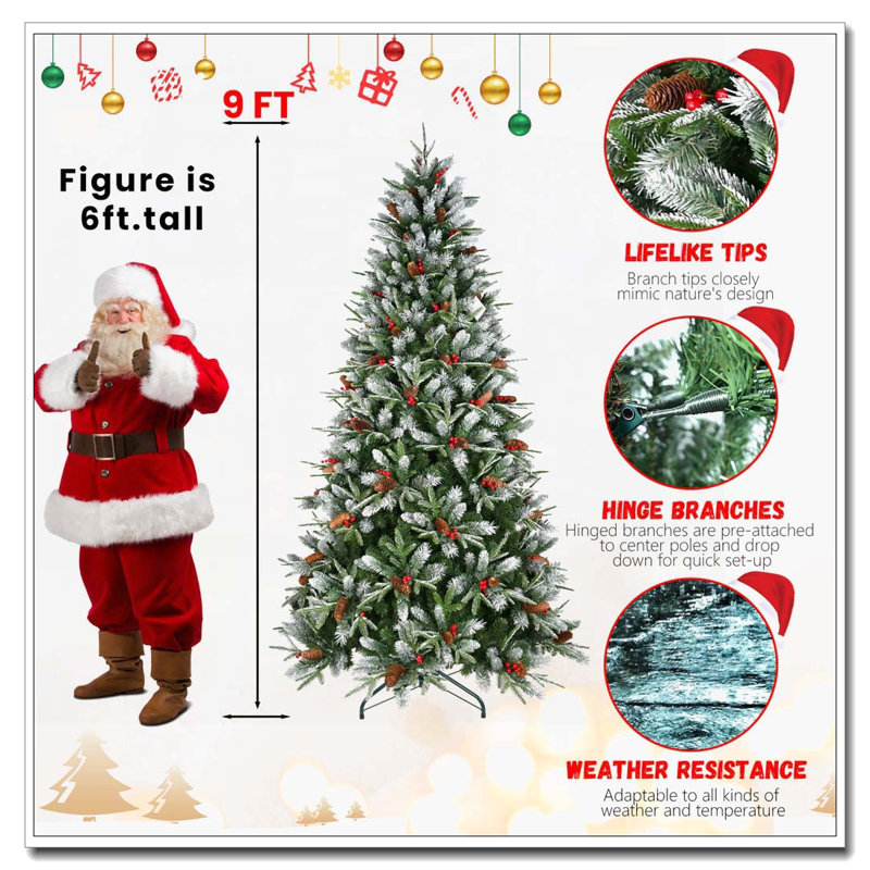 Arbre de Noël 7,5 pi, H 7,5 pi