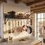 Iron Rectangle Wall Mounted Pot Rack