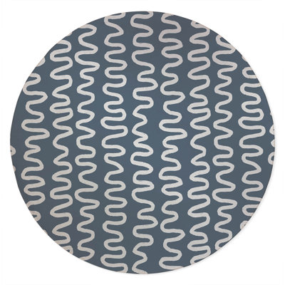 Wiggle Stripe Non-Slip Outdoor Rug