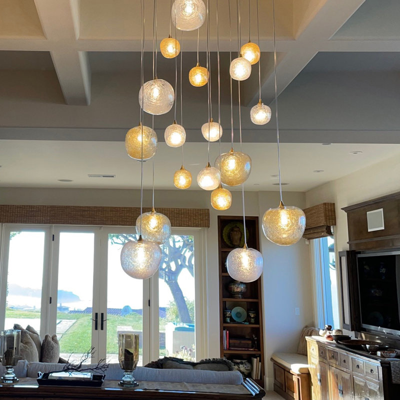 Voyage Twigs 19 Pendant Lights, 60" H x 26" W x 26" D, Black