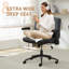 Criss Cross Office Chair With Wheels And Adjustable Flip Arms, Wide Cross Legged Desk Chair For Home Office, Bedroom, Flat-1053336476