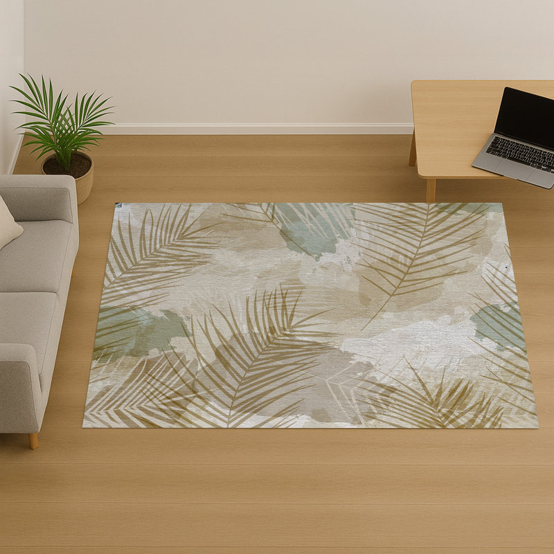 Floral Area Rug, Runner 70 x 140 cm