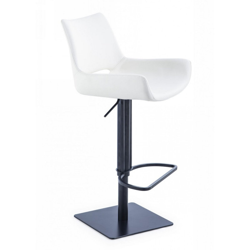 Tabouret de bar rotatif à hauteur ajustable Trishika