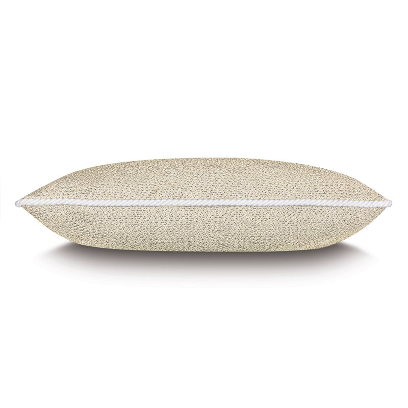 Oreiller décoratif Downwind , Crème, crème, Rectangle H 13 po x l 22 po