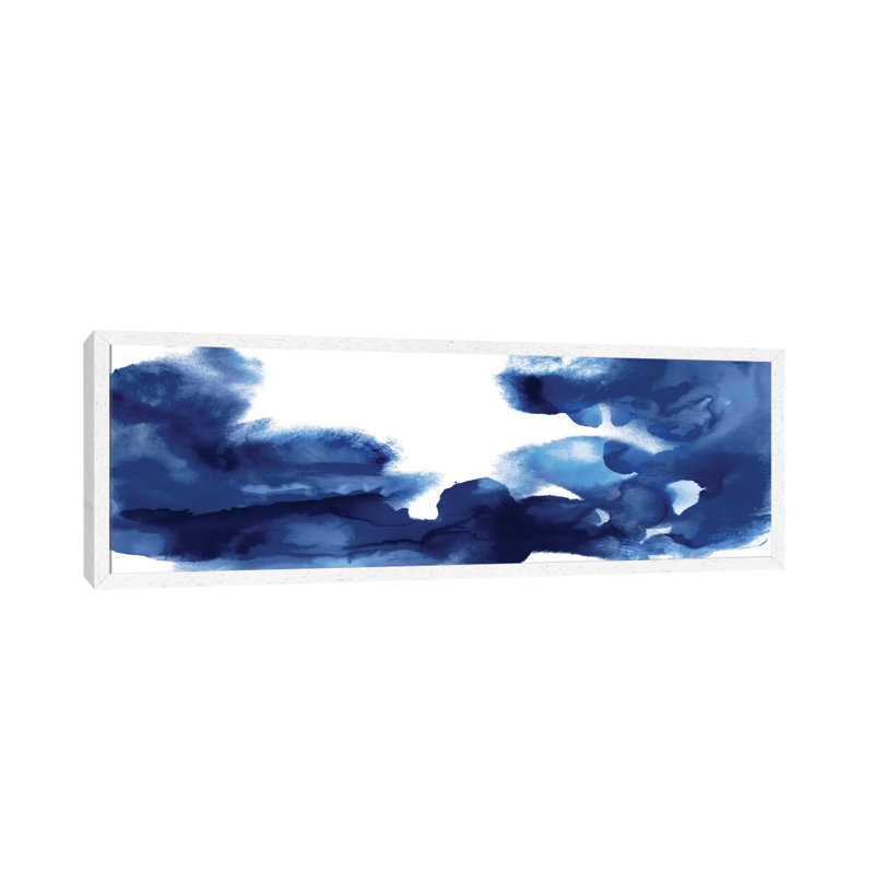 Movement 1 Piece Panoramic Wall Art on Canvas, 121.92 cm H x 40.64 cm W, White Floater Framed