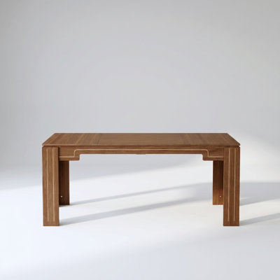 Spliced Tabletop Dining Table with Grooved Legs, Modern Luxury Household Furniture That Accommodates 6 to 8 People Comfortably, Multi-Purpose Design