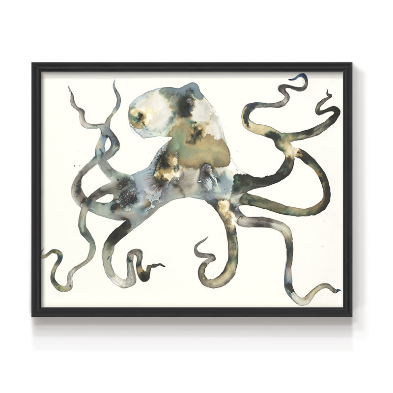 Octo - reproduction encadrée - réarmable, H 22 po x l 28 po, Noir
