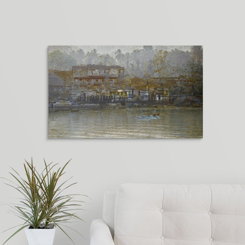 « lifeline of kerala », impression sur toile, H 24 po x l 36 po x P 1,25 po