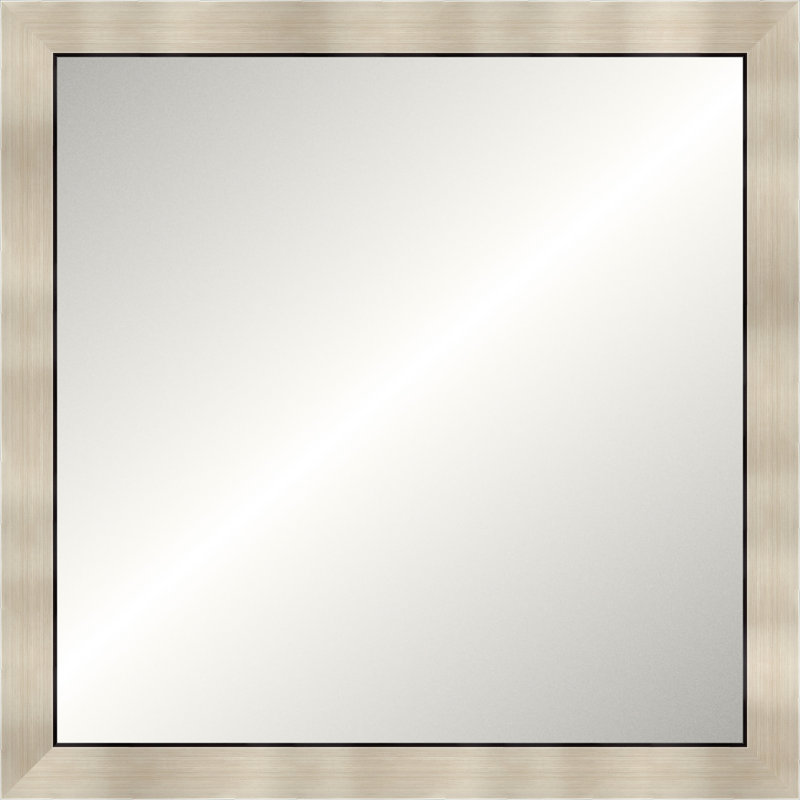 Warm Silver Legacy Mirror, Small Square