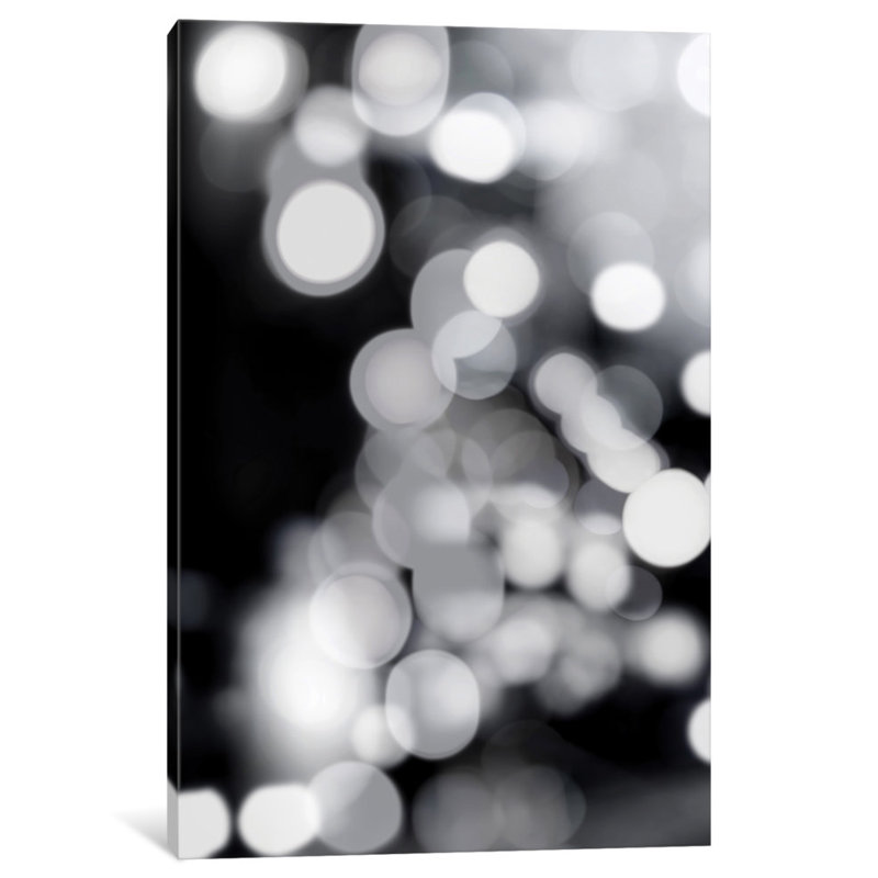 « here is the night triptyque », reproduction d’impression sur toile, Papier beaux-arts encadré noir, Blanc