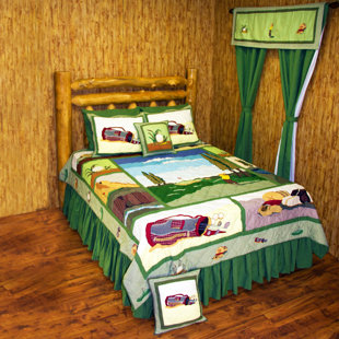 Golf Rustic Cotton Patchwork Quilt