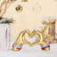 Heart Heart Sculpture, Gold