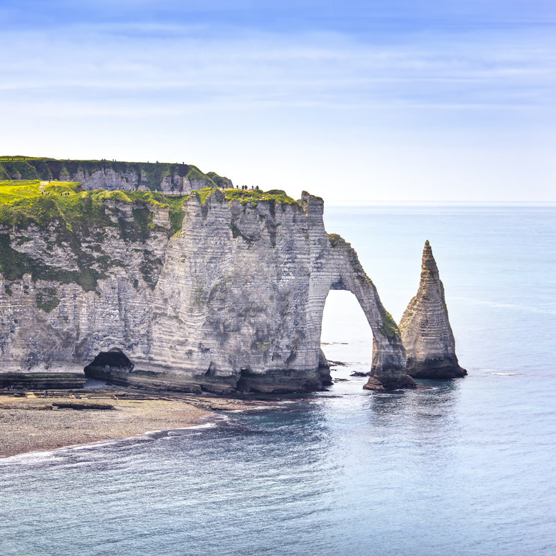 Etretat Aval Cliff by StevanZZ - Wrapped Canvas Print, 30cm H x 30cm W 