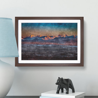 Alaskan Mountains At Dusk - Picture Frame Painting Print