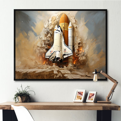 «Abstract Navette spatiale» sur toile