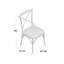 Chaise d'appoint à dossier en croix Deason-1234338135