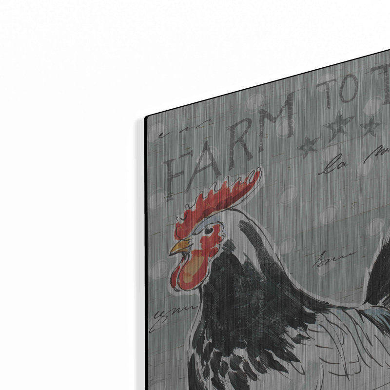 «Roosters Call III» par Daphne Brissonnet, H 12 po x l 12 po