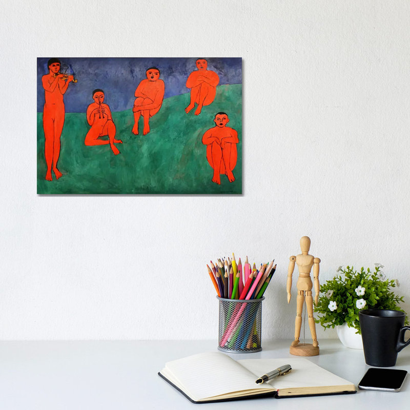 Music by Henri Matisse - Wrapped Canvas Painting, 20.32 cm H x 30.48 cm W