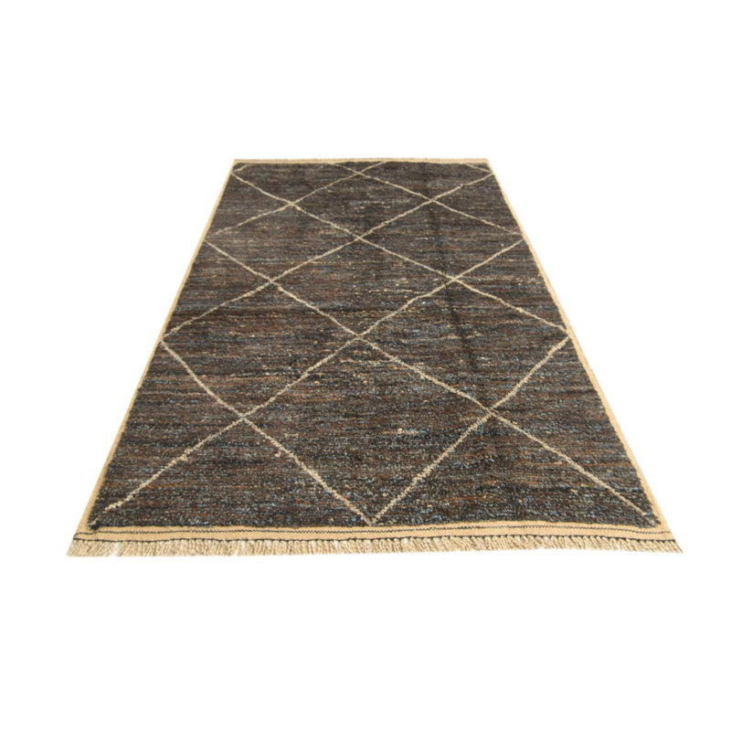 Tapis bleu et brun 5x8 Pinson