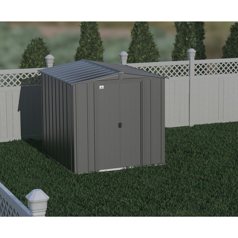 6 ft. x 7 ft. Charcoal Steel Vertical Storage Shed