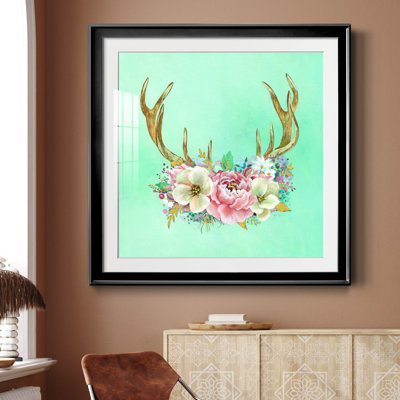 Antler Flourish - Cadre photo, reproduction d'art sur papier