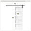 5-Panel Manufactured Wood Barn Door with Installation Hardware Kit-89268134