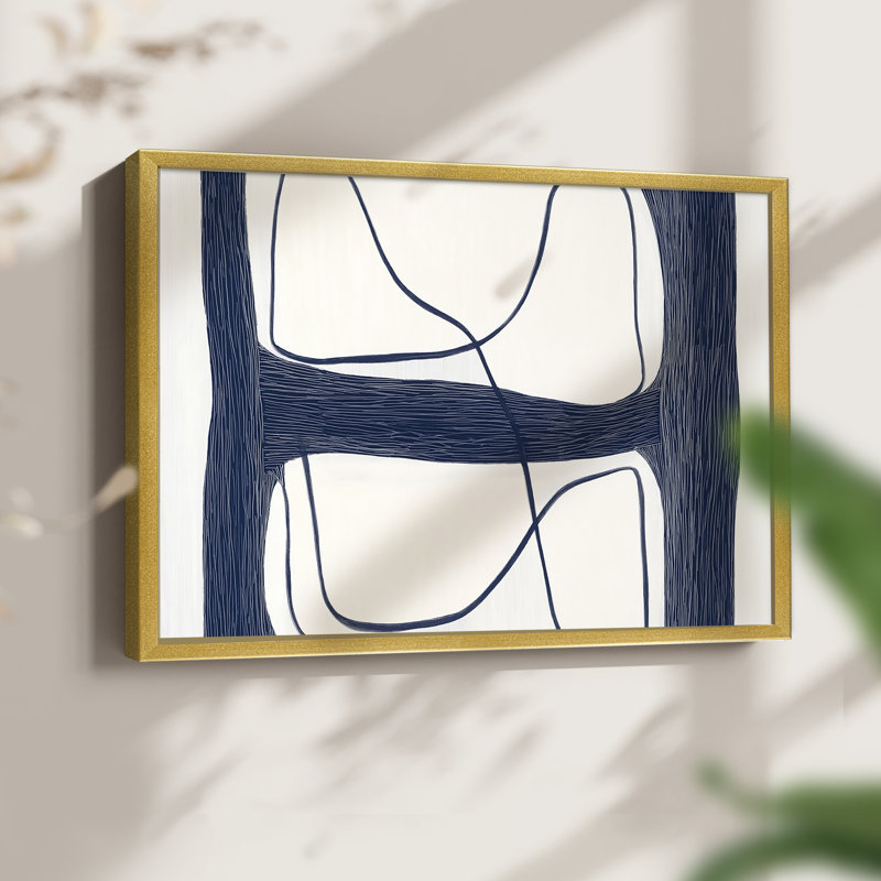 Abstrait, série I, reproduction encadrée, H 8 po x l 10 po