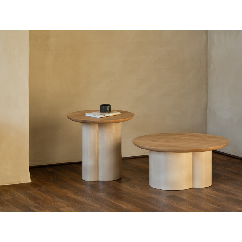 Arvin Coffee Table, Natural Oak/Mushroom
