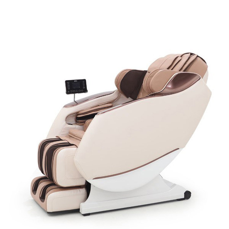 Full Body Zero Gravity Shiatsu Massage Chair SL-Track Recliner With Airbag Speaker LCD Touch Screen+Mini Remote Voice Control Back/Seat Heat