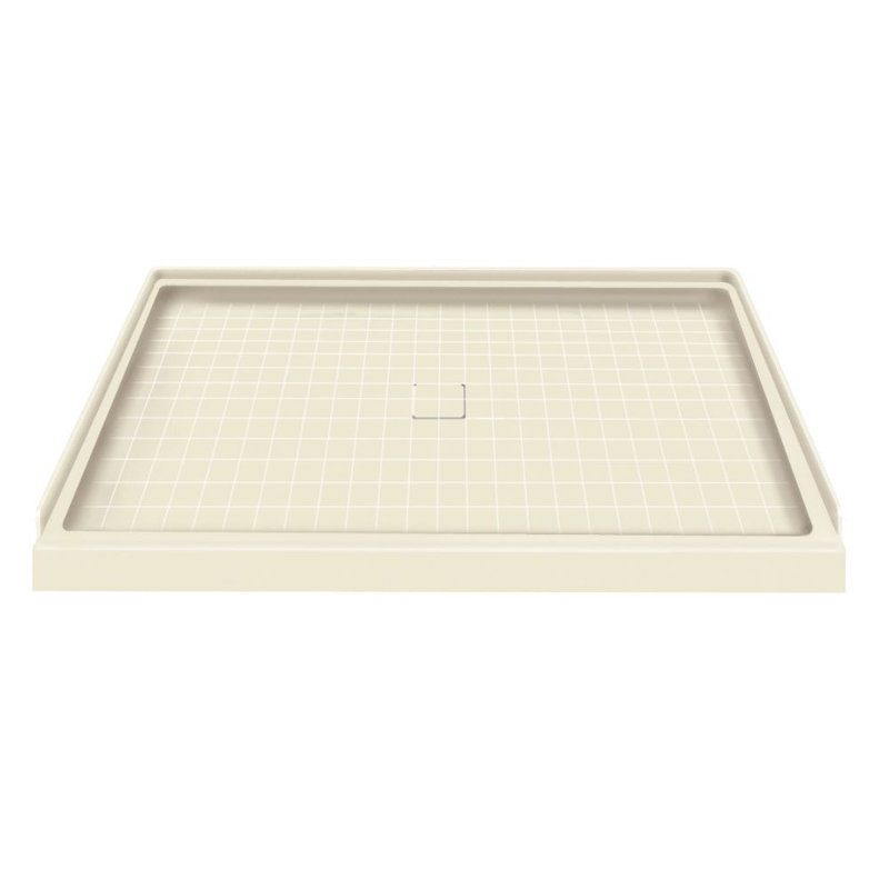 Base de douche 60 po x 30 po à simple seuil, Camée, Droite