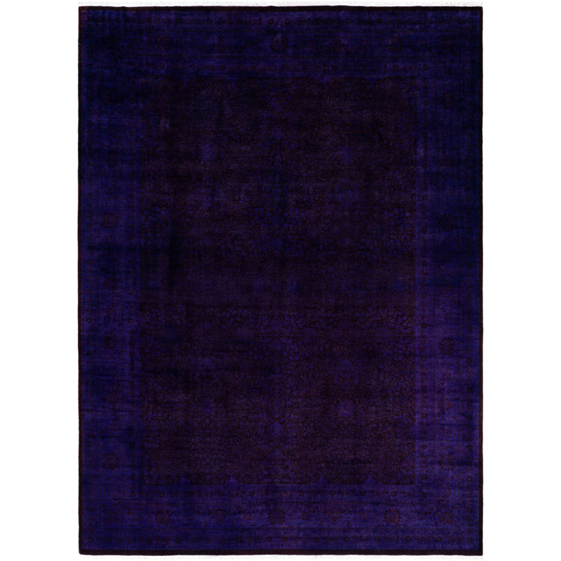 Tapis unique en laine 9 pi 3 po x 12 pi 6 po Huckstep