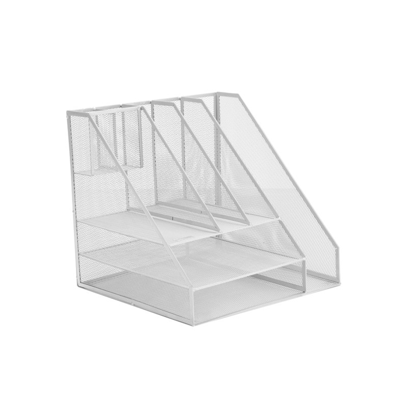 Organisateur de bureau en filet , Blanc