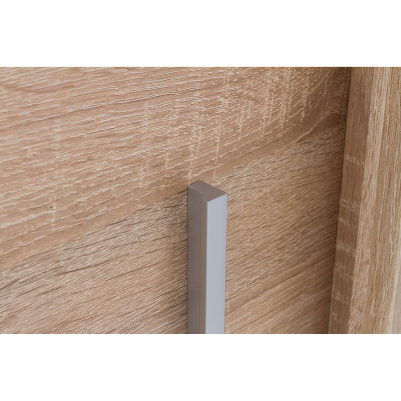 Bergamo 2 Door Manufactured Wood Wardrobe, Oak
