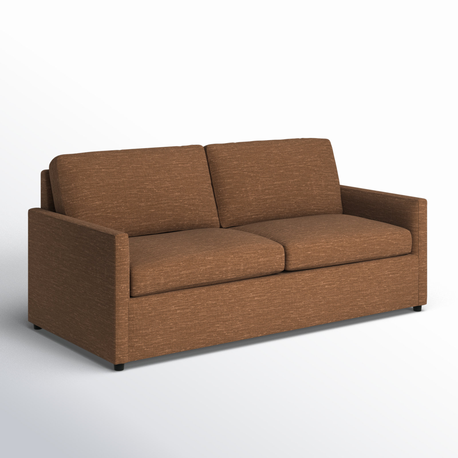 Damari 84'' Sofa, Nave Bark Performance Distressed Velvet