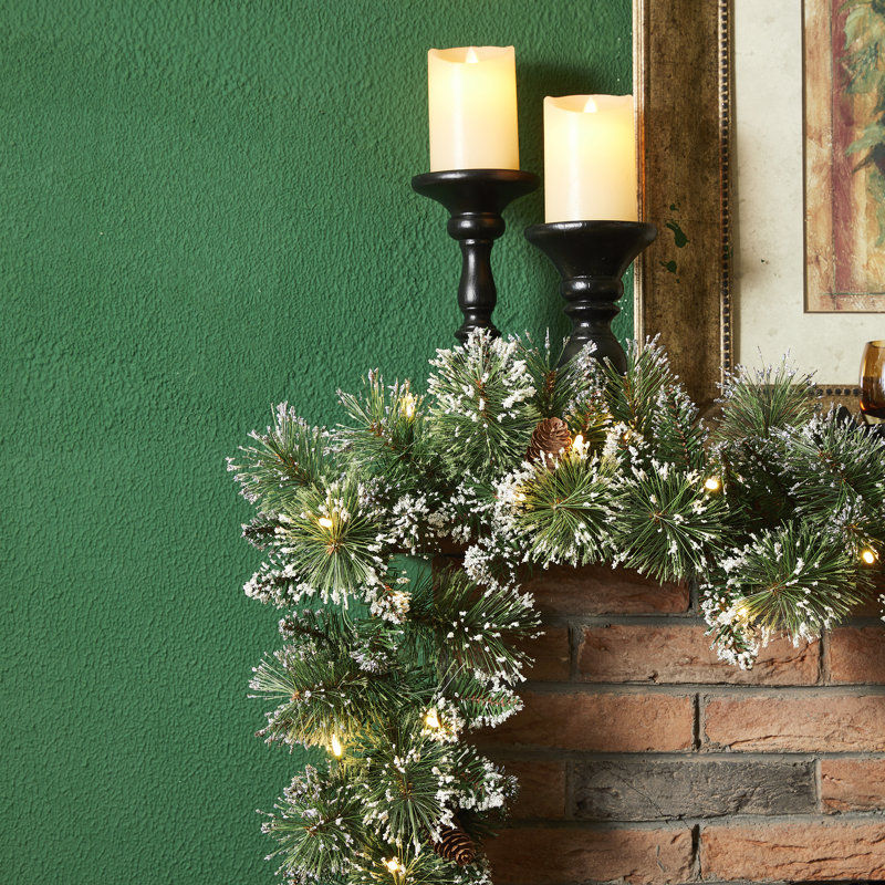 Guirlande de Noël avec lumières pré-éclairées, 9'