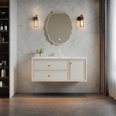 Simple modern style smart bathroom cabinet