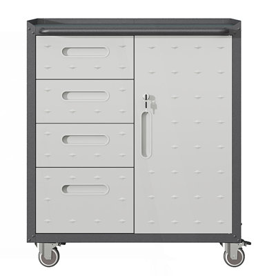 Armoire de rangement moderne avec roues, armoire de rangement pour outils