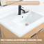 Meuble-lavabo sur pied simple avec plateau en céramique et miroir 24 po Waukesha-1425779558-1425779552