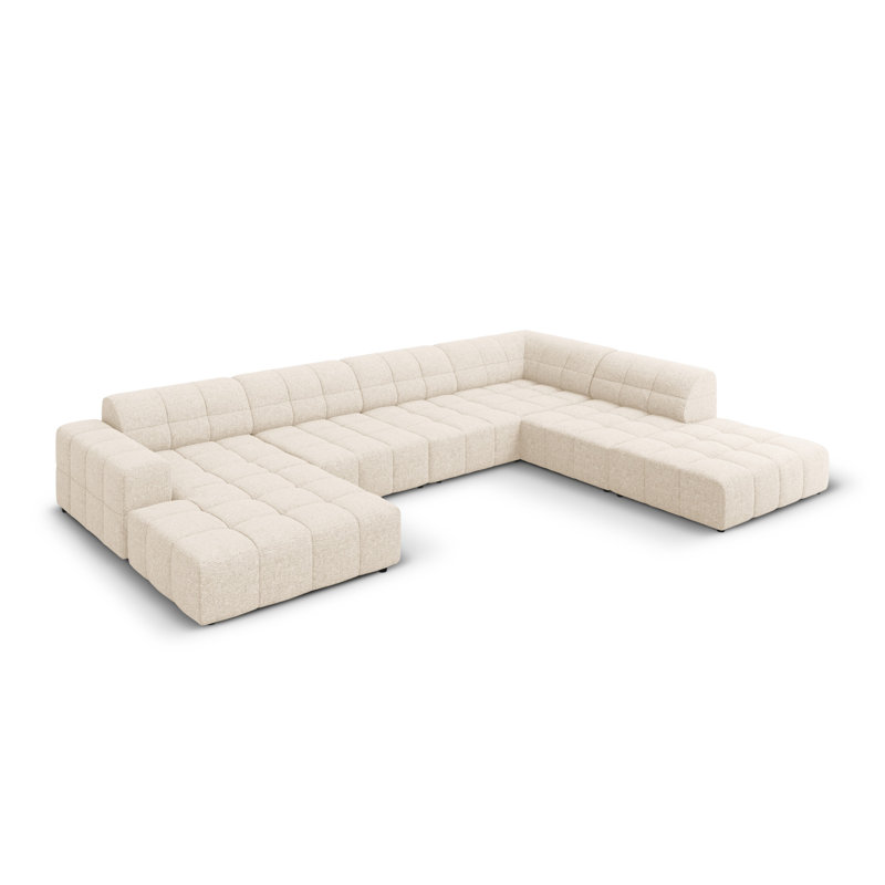 Chicago Modular Corner Sofa, Right Hand Facing, Light Beige