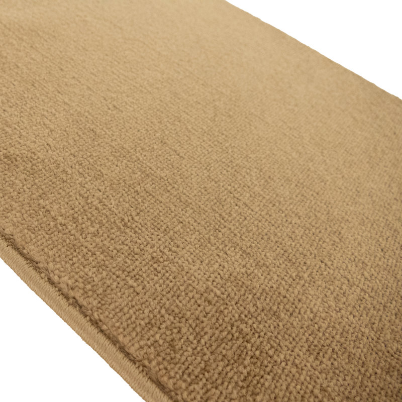 Tapis de couloir beige en polypropylène et oléfine doux au toucher moyen, Tapis de couloir 2 pi 2 po x 13 pi
