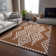 Premium Machine Washable Prisco Terracotta Rug