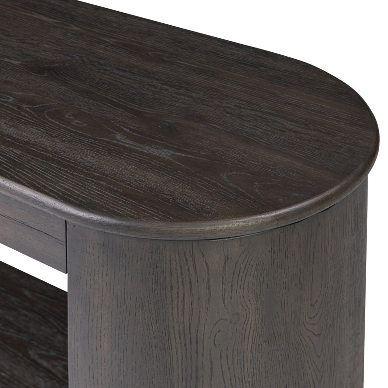 Farrow 79'' W Console Table, Smoked Black